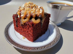 Red Velvet Peanut Butter Cup Cake